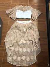 Dance Costume Medium Child Ivory Reverence Lyrical Contemporary Floral Ruffles