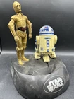 Vintage Star Wars R2-D2 & C-3PO Electronic Coin Bank Base Lucasfilm Lot. ML