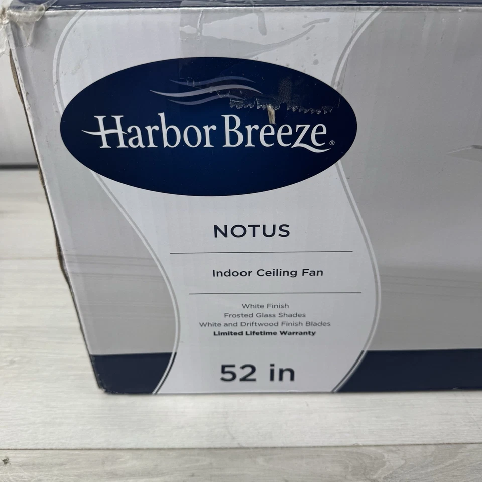 Harbor Breeze Ceiling Fan White Notus 52" 1332338 5 Reversible Blade 3 Way Mount - Image 2 of 4