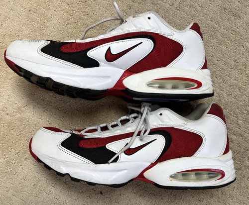 Men’s Size 11.5- Nike Air Max 200 University Red Athletic Shoes - Picture 1 of 17