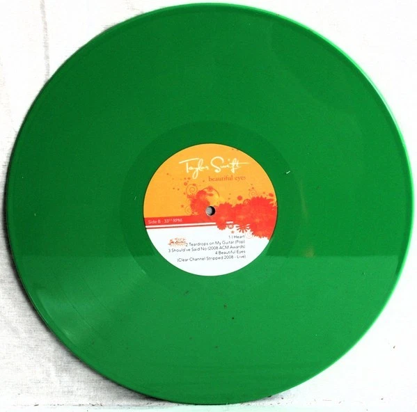 TAYLOR SWIFT "Beautiful Eyes" Green Vinyl Europe Companion To US CD/DVD SEALED - Image 3 of 4