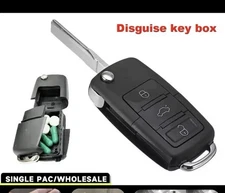 Creative Dummy Car Key Mini Hidden Safe Stash Box Empty Car Key Hide and Store