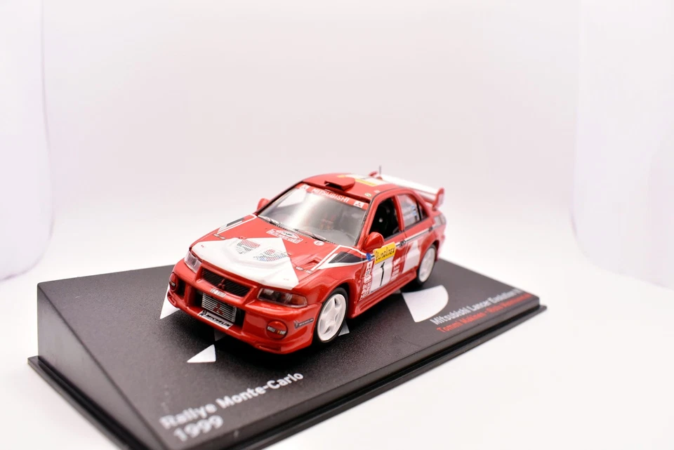 modellino auto rally 1:43 Mitsubishi lancer VI collezione modellismo diecast car - Immagine 3 di 4