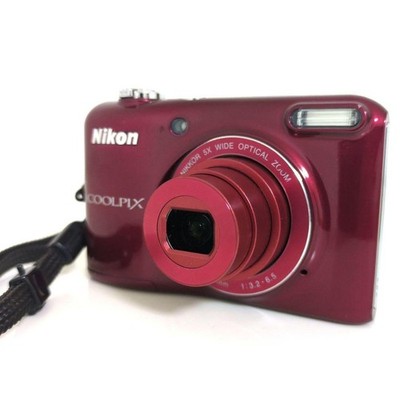 Nikon COOLPIX L28 rot kompakte Digitalkamera getestet funktionierender Verkäu...