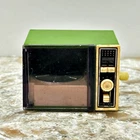 VTG GALOOB Japan Wind Up Mini Avocado Green Microwave Barbie Size WORKS VIDEO!!