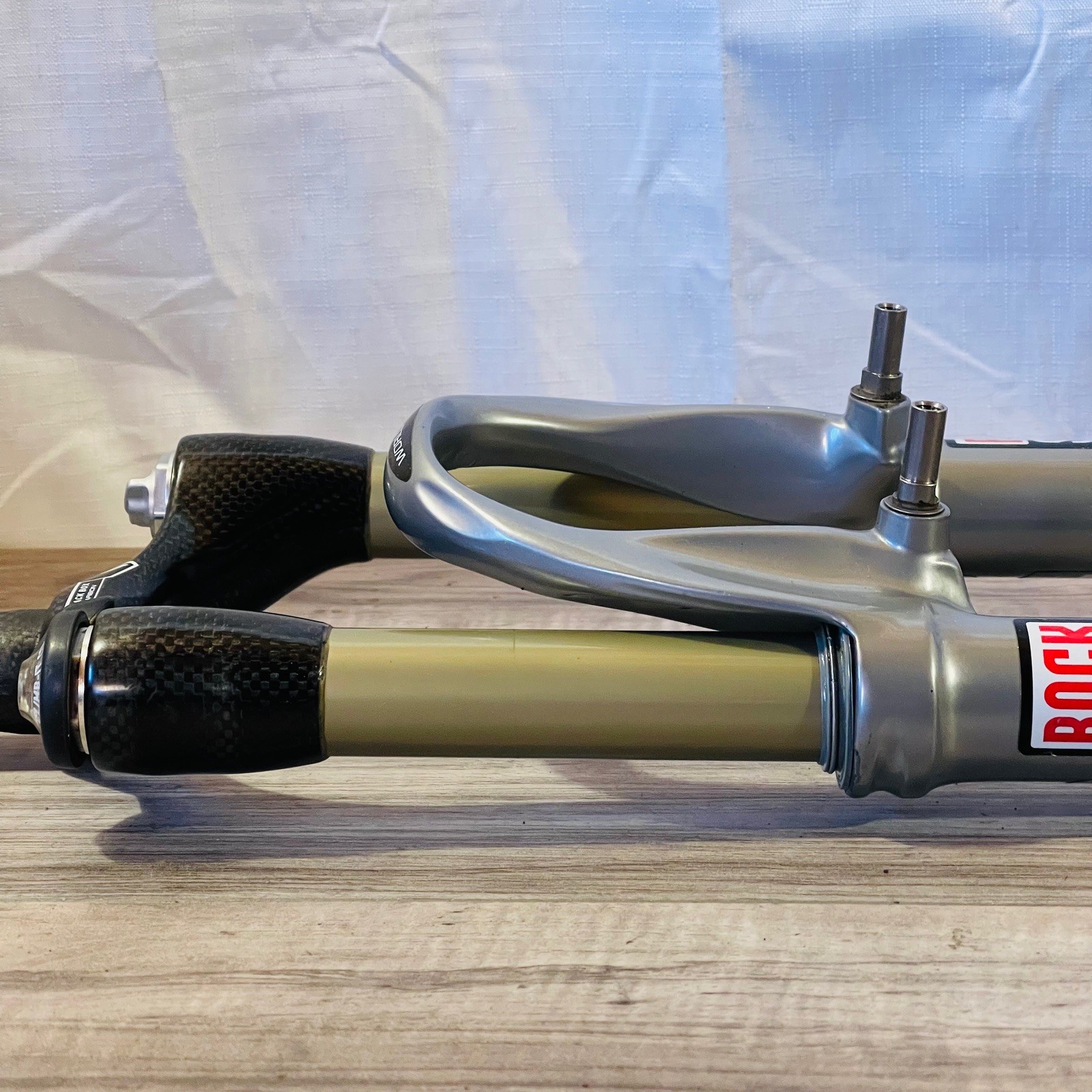 Rock Shox SID World Cup Black Box 1 1/8 Carbon 26 218mm NEEDS REBUILD