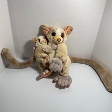 VTG Fiesta Bush Baby Mom with Baby Plush Stuff Animal 9" and long tail RareFind