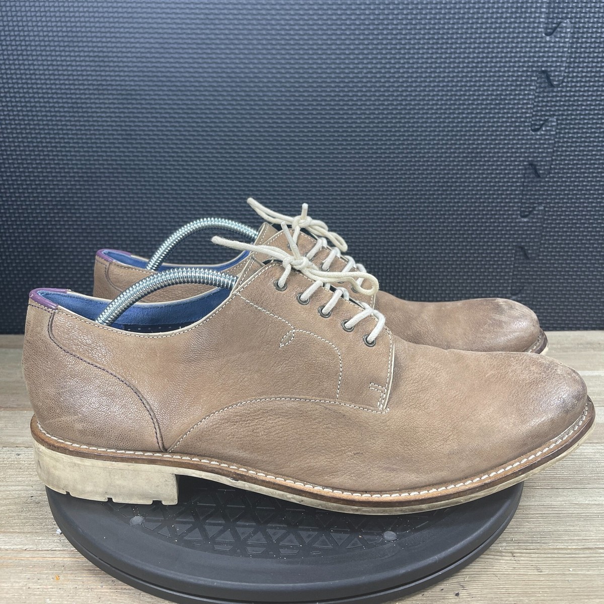 Ted Baker Mens Tich Oxford Derby Size 12 Brown Nubuck 