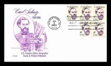 CIVIL WAR GENERAL CARL SCHURZ GERMAN AMERICAN 1983 ARTMASTER CACHET FDC UNAD