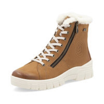 Remonte Women's Boots Ankle Boots Lace-Up Boots Leather TEX Brown D0E77