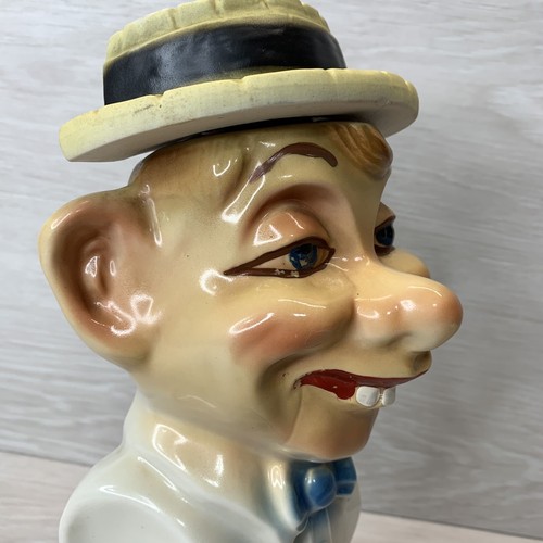 VTG 1976 Jim Beam Mortimer Snerd Whiskey Decanter Regal China, Edgar Bergen - Picture 3 of 9