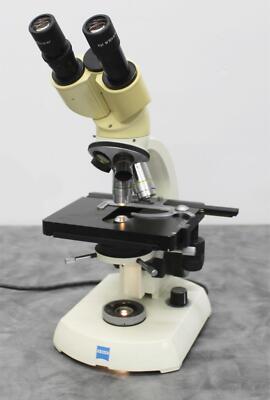 Carl Zeiss 46-70-86 Binocular Compound Microscope with Light and 3