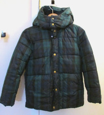 Gap Boys Kids Cold Control Max Puffer Jacket Green Navy Blue Long Sleeve Size L