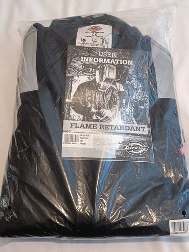 Dickies FR5402 LW PYRO Coverall 350 Navy Blue - Picture 3 of 3