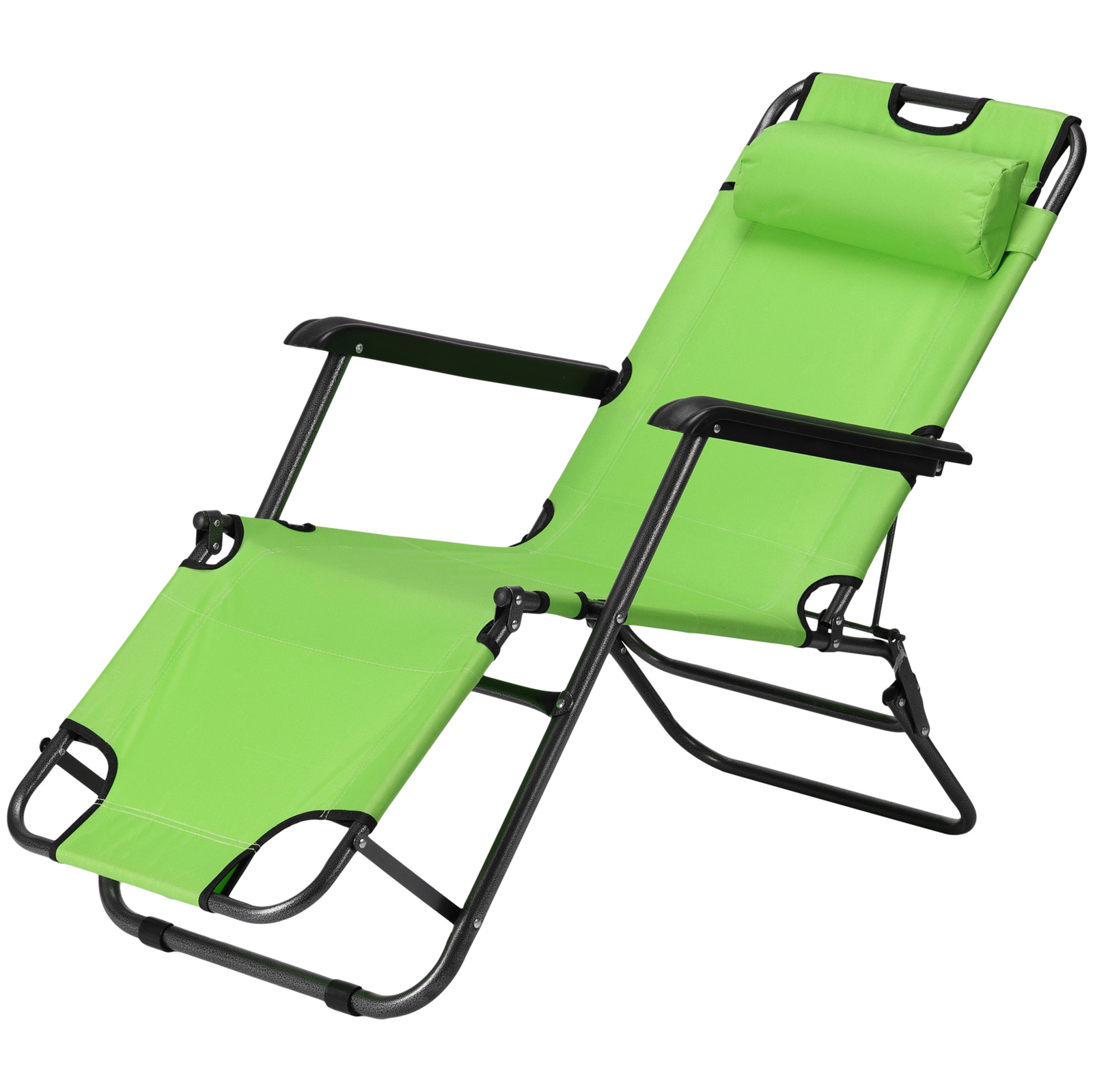 Tumbona plegable - Silla Reclinable Jardin Playa Piscina Camping - Verde