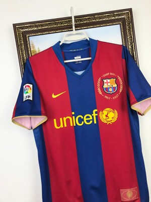 Barcelona Home football shirt 2007 Soccer Nike Jersey Mens