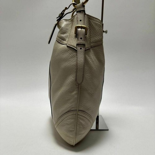 PRADA Shoulder Bag Vitello Leather Beige - Picture 14 of 24