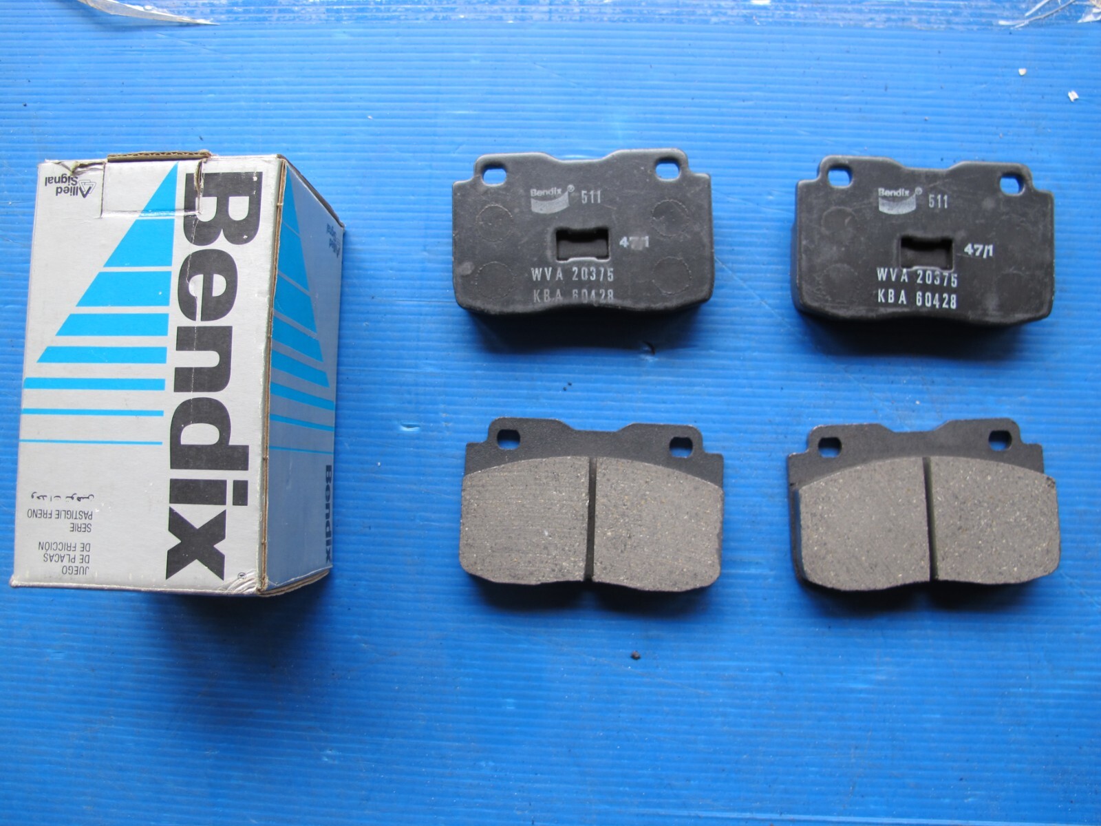 Plaquettes de frein avant Fiat 127 garnitures de friction Bendix pour Fiat 128 et Fiorino