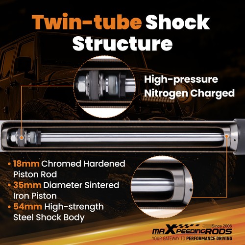 0-3" Rear Lift Shocks for Chevy/GMC 2500 HD/3500 HD 2001-2025 - Picture 5 of 12