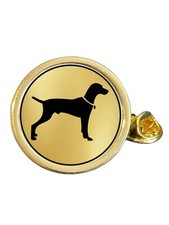 Doberman Dog Gold Plated Domed Lapel Pin Badge (N) in Bag