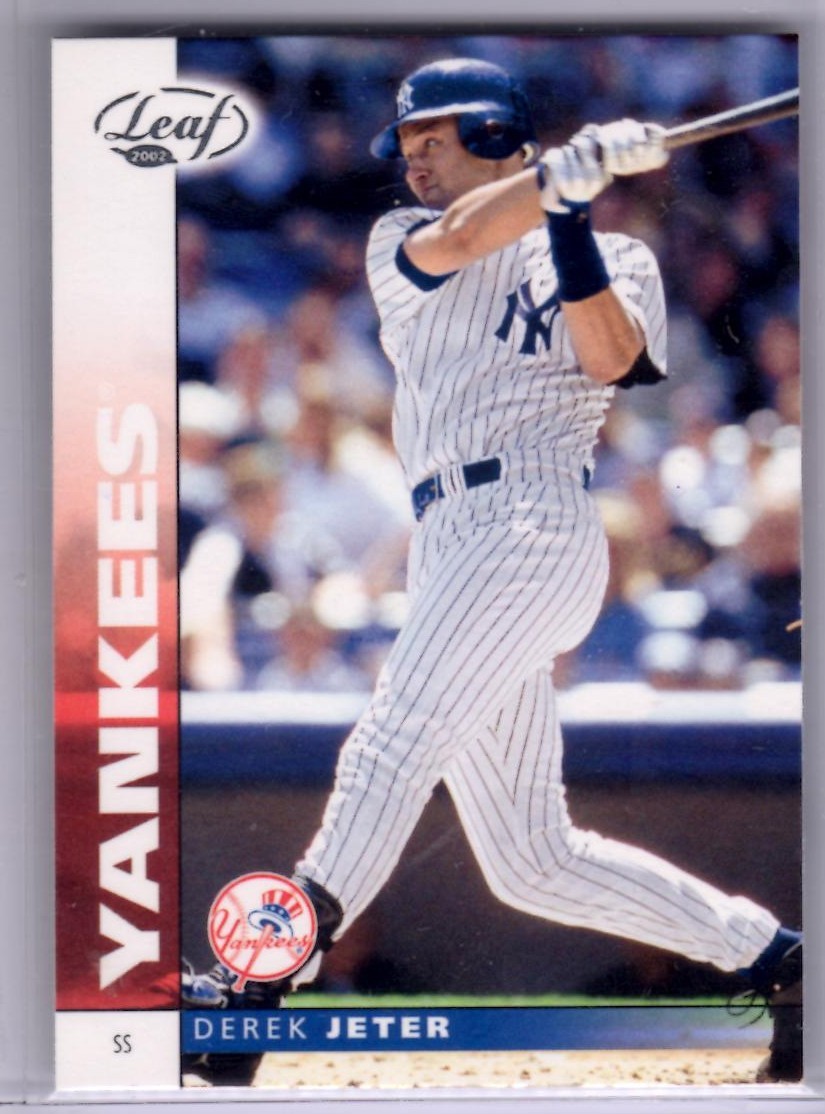 2002 Leaf #129 Derek Jeter ~ NY Yankees! 💎 The Captain! 💎