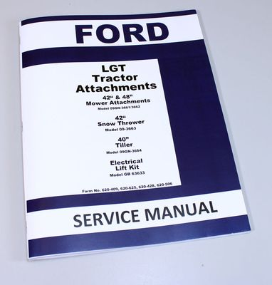#ad #ad Ford Electric Lift Kit Lgt Tractor Attachment Service Manual Model Gb 63633 $14.00