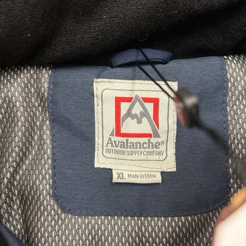Avalanche Men's XL Waterproof Ski Jacket Parka Coat Insulated Blue Full Zip NEW - Picture 5 of 10