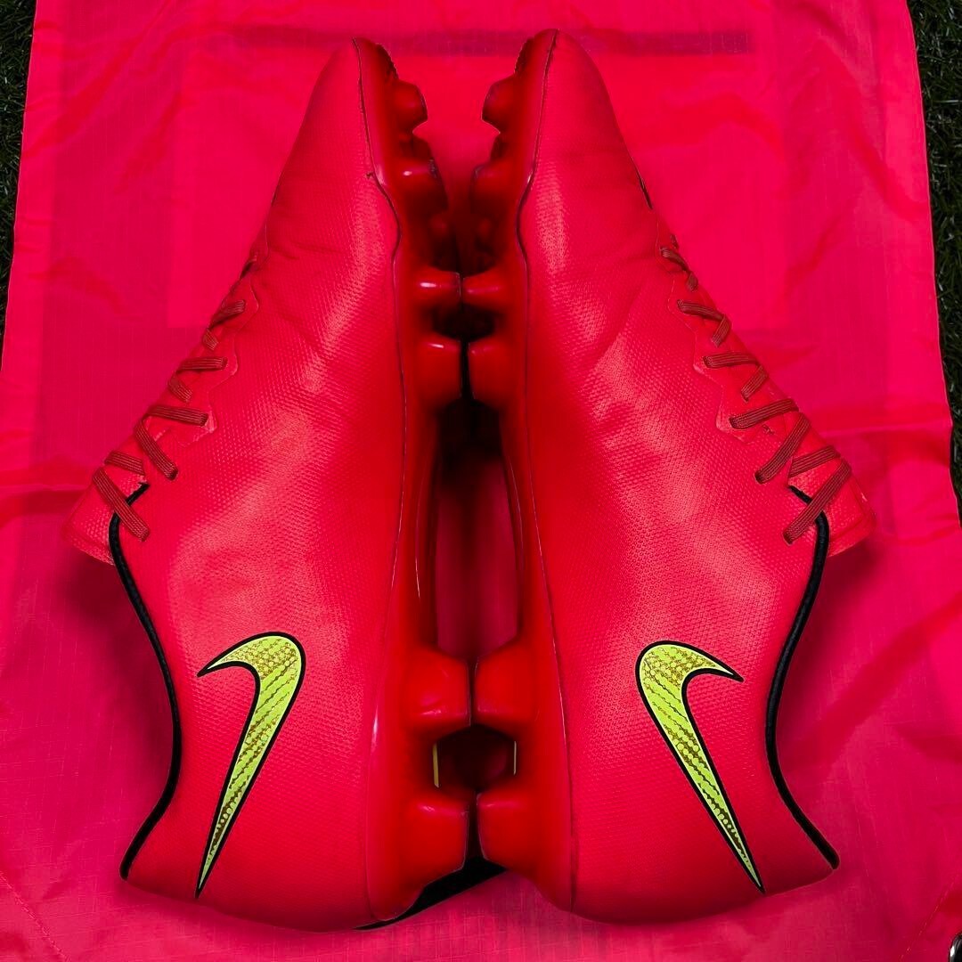 Nike Mercurial Vapor X HG-V Red 649235 690 US 8 Football