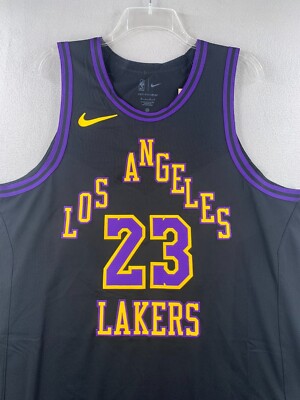 LA Lakers 23/24 James City Edition Nike Authentic Jersey Size 48