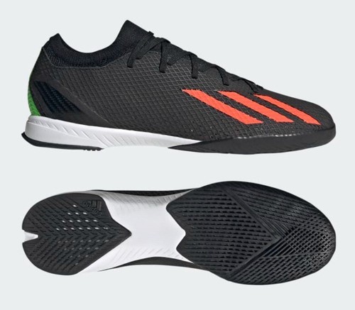 Adidas X Speedportal.3 IN Indoor Soccer Shoes Mens Black GW8465 Sz