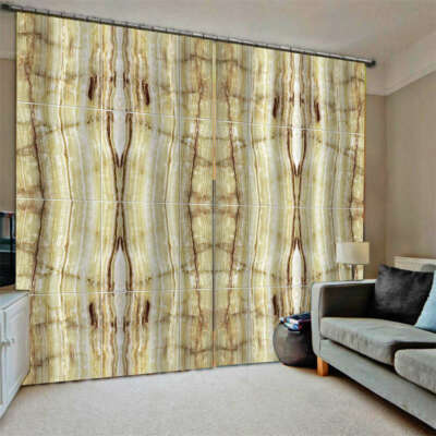 Bark Depth Analysis Curve Light Tree Printing 3D Blockout Curtains Fabric Window