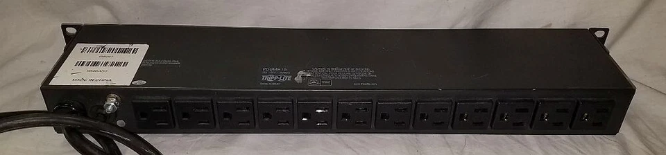 Tripp Lite PDUMH15 1.4Kw Single-Phase Metered PDU 120V Outlets 13 5-15R 5-15P - Image 4 of 4