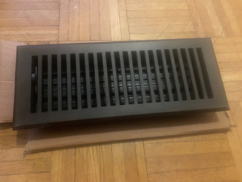 Hamilton Sinkler HVF-412-BP Solid Bronze FLOOR /WALL REGISTER - BRONZE 4" X 12"