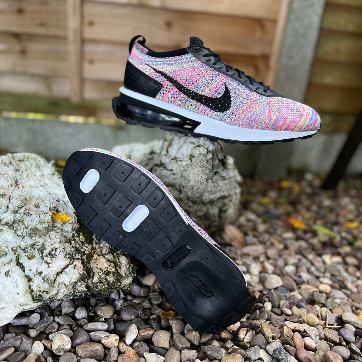 Nike Air Max Flyknit Racer Multi Colour DJ6106 300 UK8 UK9 UK10