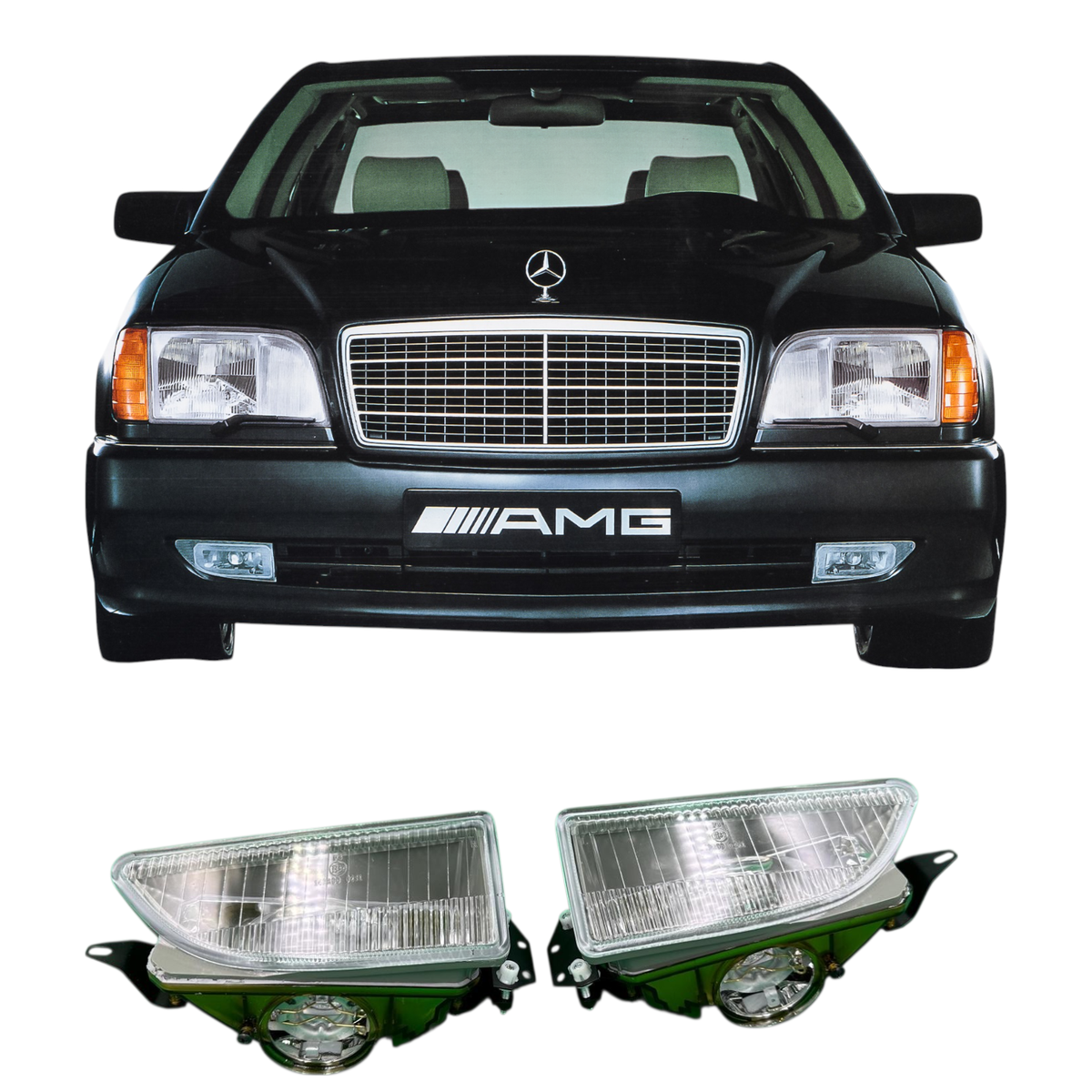 【新品】Lumimori W140（ルミモリー W140） 定価：3万円 SMOKE 3 Pieces LH+RH+Center Rear Tail Light Set For 95-99 Mercedes