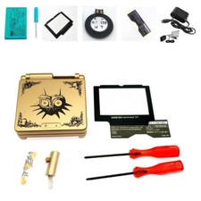 NEW GBA SP Game Boy Advance SP Housing Shell Screen Zelda Majoras Mask Gold 