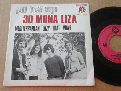 PAUL BRETT SAGE 45T PLATTE '' 3D MONA LIZA ''