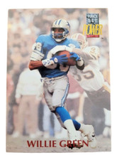 1992 Pro Set Power Football Card #186 Willie Green NFL Detroit Lions (B4