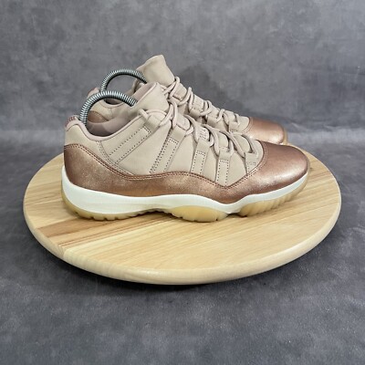 Nike Air Jordan 11 Retro Low Rose Gold Sneakers Womens Shoes AH7860-105  Size