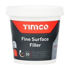 Timco Fine Surface Filler Plaster Polyfilla Smooth Finish Repairs Cracks 600g