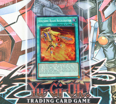 YuGiOh Spell Card Volcanic Blaze Accelerator LD10-EN021 1st Edition Super Rare