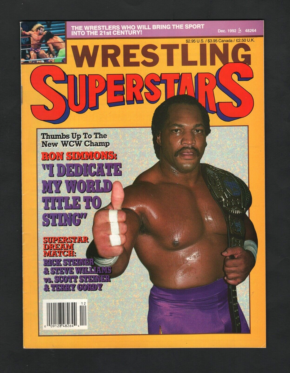 December 1992 Wrestling Superstars Magazine – Ron Simmons Cover