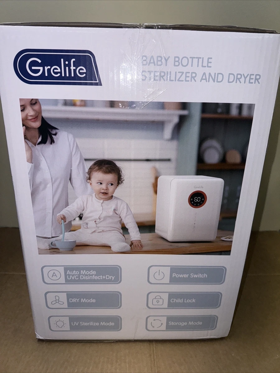 Grelife LE BY002 4 in 1 UV Sterilizer and Dryer for Baby Bottles Led Display