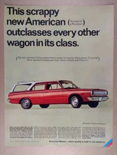 1966 AMC Rambler American 440 Station Wagon vintage print Ad