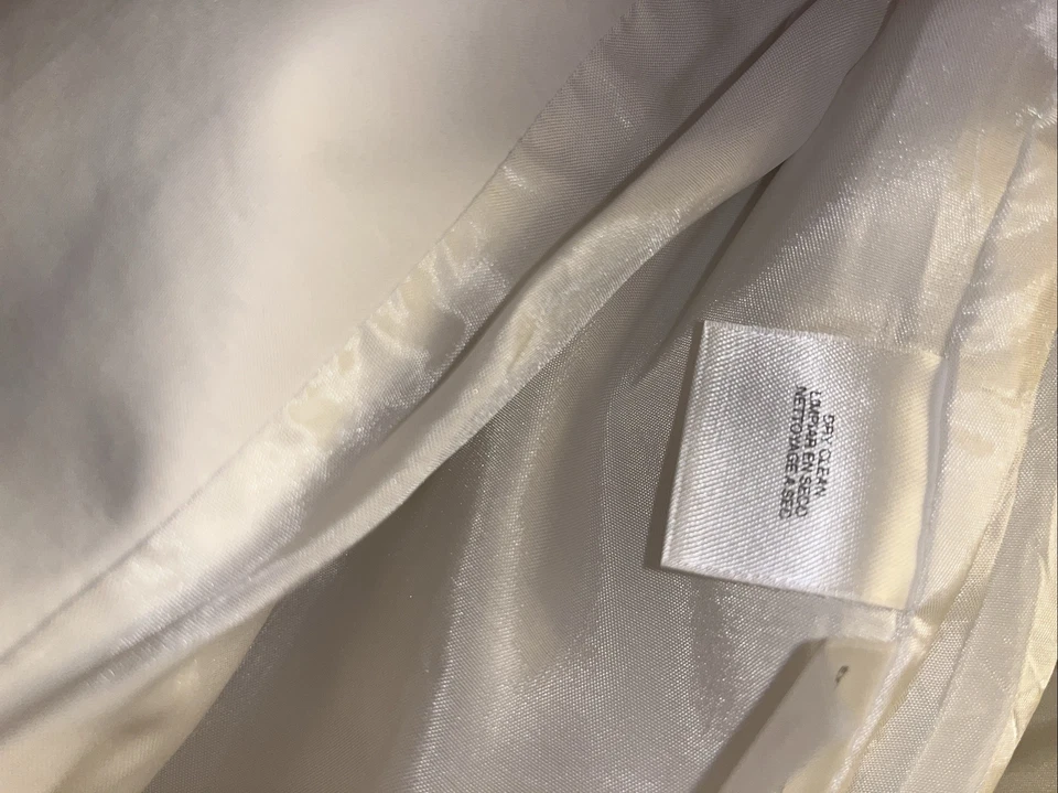Chaqueta cortavientos blanca manga globo Anne Klein talla grande L Foto 4 de 4