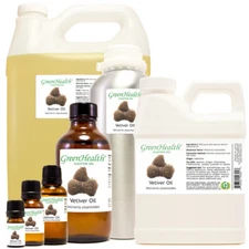 GreenHealth Vetiver Essential Oil 100% Pure Free Shipping Many Sizes