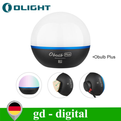 Olight Obulb Plus magnetische Lichtkugel App Steuerung Touchschalter Schwarz - Bild 1 von 20