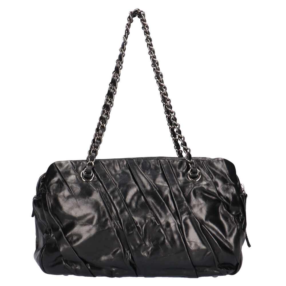 ショルダーバッグ・ポシェット × ヴィンテージ(中古) Chanel in the loop chain shoulder bag AS1358 Vintage CHANEL Black Caviar Matelasse Chain Shoulder Bag