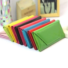 Women Envelope Leather Wallet Credit Card Holder Long Purse Clutch Phone Handbag