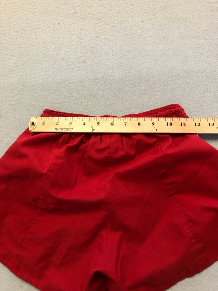 Adidas Bottoms Women's Extra Small Red Elastic Waistband Athletic Shorts - Image 4 of 4